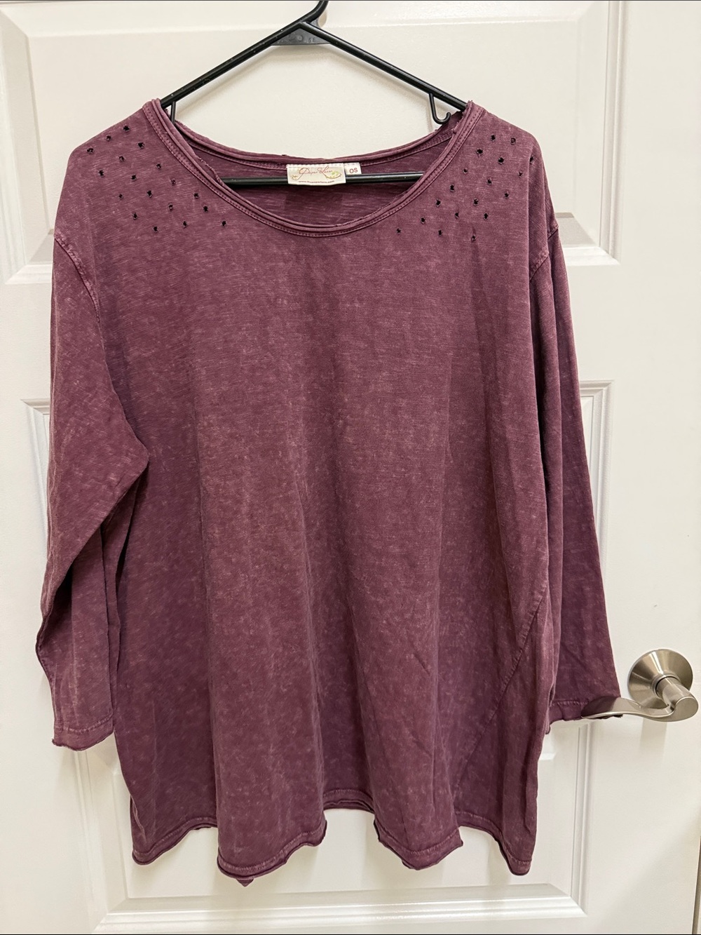 Paper Lace Women's Plum Crew Neck Top - One Size